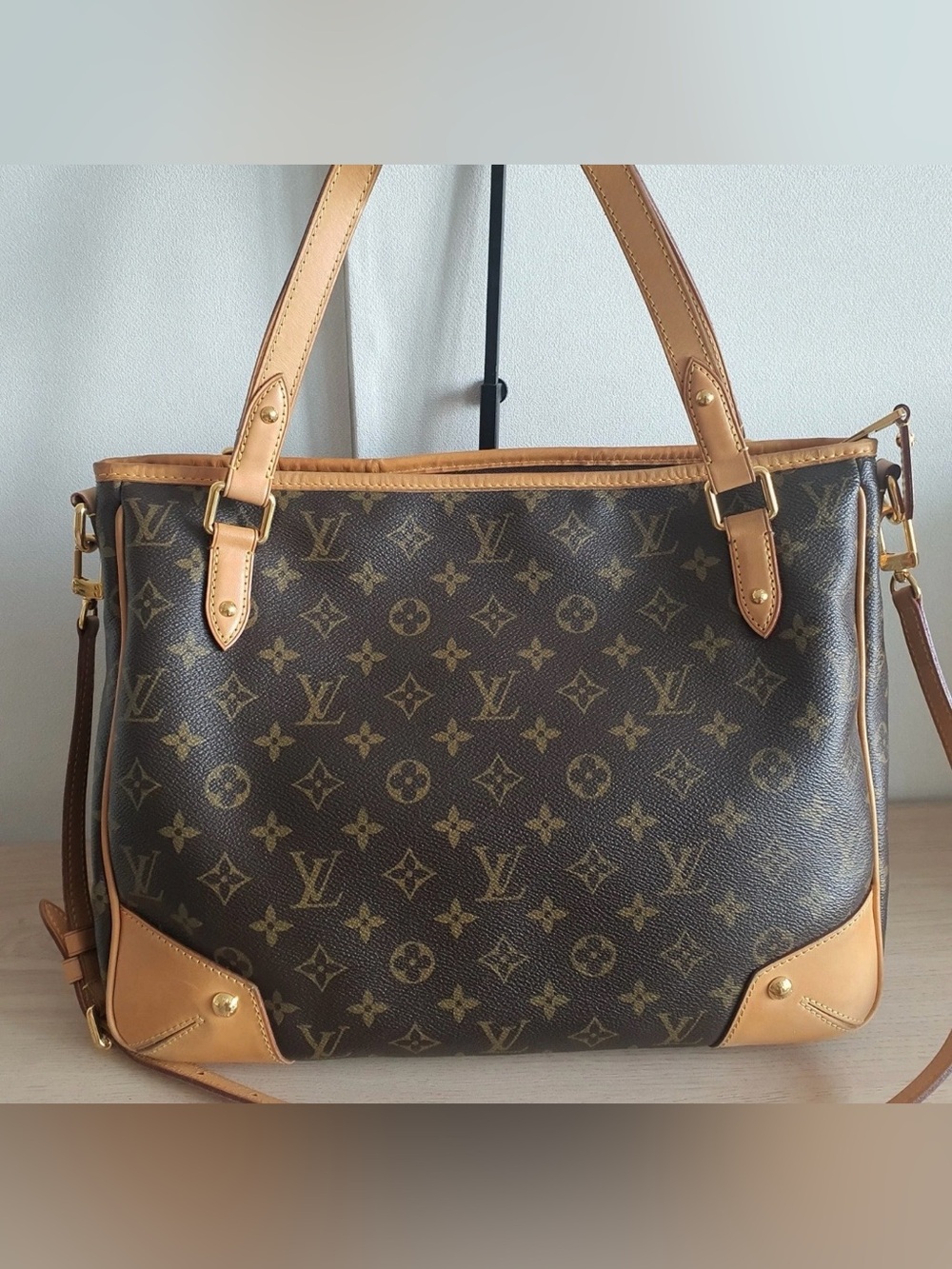 Louis Vuitton estrela MM + dust cover Monogram Canvas Satchel in Brown and Tan - Picture 2 of 16